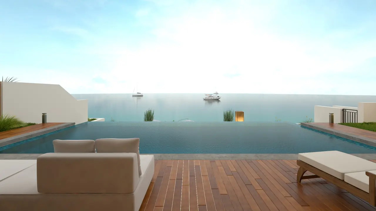 Artist's impression — From a terrace, Kaštela Bay