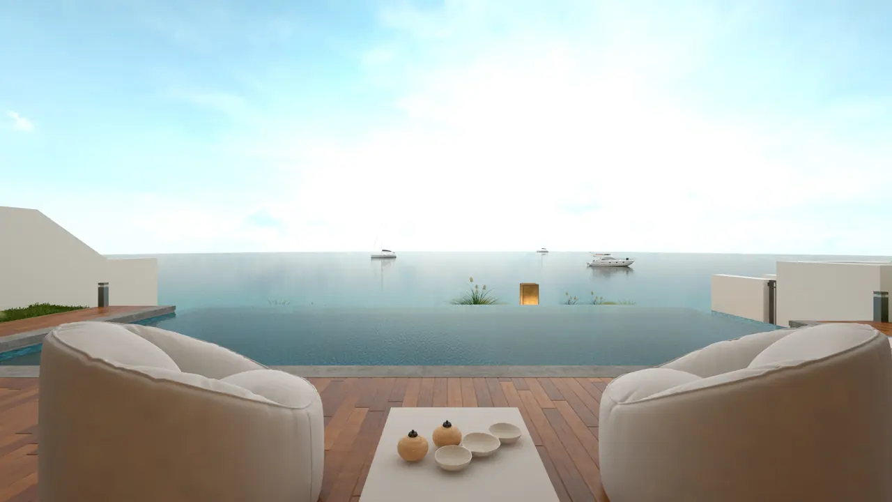 Artist's impression — Deck towards the bay